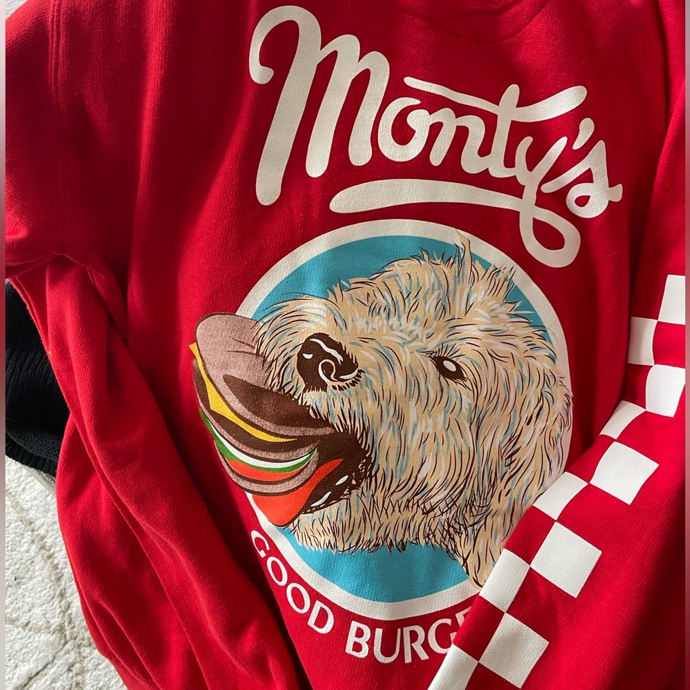 Red Monty’s sweatshirt - size small